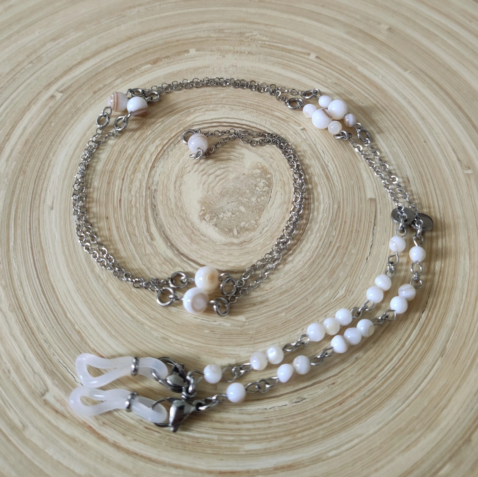 Weltenbummler-Brillenkette Muschelpfad